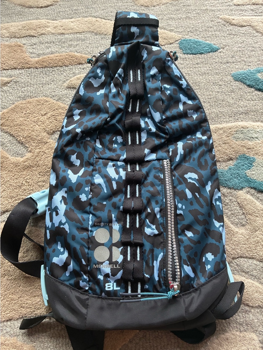 Merrell Blue Camo Sweaty BettySling Backpack - 8L. Unisex